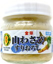 ■商品詳細情報 商品名 金印 山わさび すりおろし 内容量 80g × 3個 原材料名 西洋わさび（北海道）、還元水飴、でん粉、植物油脂、食塩、砂糖、トレハロース、環状オリゴ糖、ビタミンC、pH調整剤、香料、乳化剤、増粘剤（キサンタンガム） アレルギー品目 -- 賞味期限 製造より60日 保存方法 直射日光、高温多湿を避け10℃以下で冷蔵してください。 製造者 金印 発送温度帯 冷蔵便 到着の目安 納期情報参照 同梱について ■常温商品・冷蔵商品との同梱が可能です。 ※常温の商品と同梱可能です ※冷蔵の商品と同梱可能です ※冷凍商品と同梱同梱不可（別途送料）メディア多数紹介！ご飯のお供に最高！焼肉、お刺身におすすめです。 北海道の食べる調味料「山わさび」 北海道で親しまれてきた山わさびをすりおろしにしました。 蕎麦の薬味や、お刺身、豆腐など色々なものにどうぞ あつあつご飯のお供に、焼肉、刺身、お蕎麦に最高です。