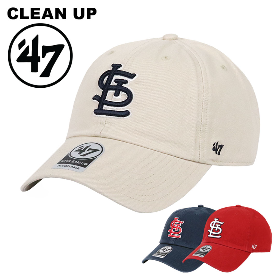 47 キャップ セントルイス・カージナルス メンズ レディース メジャーリーグ MLB ロゴ 帽子 クリーンナップ ブランド ローキャップ ユニセックス