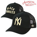 アメリカンニードル メッシュキャップ メンズ American Needle NY ロゴ 帽子 ブランド ニグロリーグ ヤンキース ベースボールキャップ 復刻