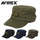アビレックス ワークキャップ 帽子 メンズ AVIREX BLACK PATCH アヴィレックス キャップ 人気 ミリタリーブランド 父の日 ギフト プレゼント