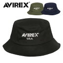 アビレックス バケットハット メンズ AVIREX ロゴ ブランド 帽子 レディース アメカジ コットンツイル 男女兼用 かっこいい おしゃれ ハット アーミー...