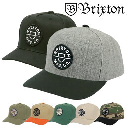 ブリクストン BRIXTON ブリクストン キャップ メンズ CREST C MP SNBK CAP 帽子 スナップバック スケーター スケートブランド