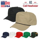 Cali Headwear カリヘッドウェア キャップ メンズ トランプ大統領 芯なし アメリカ製 ベースボールキャップ スナップバック 無地 帽子 パトリオッ...