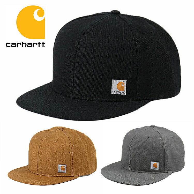 カーハート カーハート キャップ メンズ ASHLAND CAP MEN'S Carhartt キャップ 人気 ブランド かっこいい おしゃれ 101604 カーハート 帽子 スナップバックキャップ ベースボールキャップ ブラック カーハートブラウン アメカジ