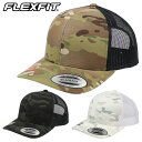 FLEXFIT フレックスフィット メッシュキャップ 迷彩 メンズ レディース YUPOONG ユーポン 帽子 無地 スナップバック MULTICAM トラッカ...