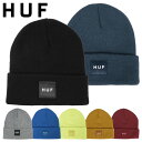 HUF ハフ ビーニー ニットキャップ ニット帽 メンズ ボックスロゴ 帽子 スケーター ブランド ストリート 秋冬 スケボー ファッション かっこいい おしゃ...