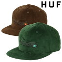 ハフ 帽子 レディース ハフ キャップ 別珍 メンズ レディース ベースボールキャップ HUF 帽子 ロゴ ブランド ストリート フレッシーズ 野球帽 ビロード ベルベット ベロア スケボー