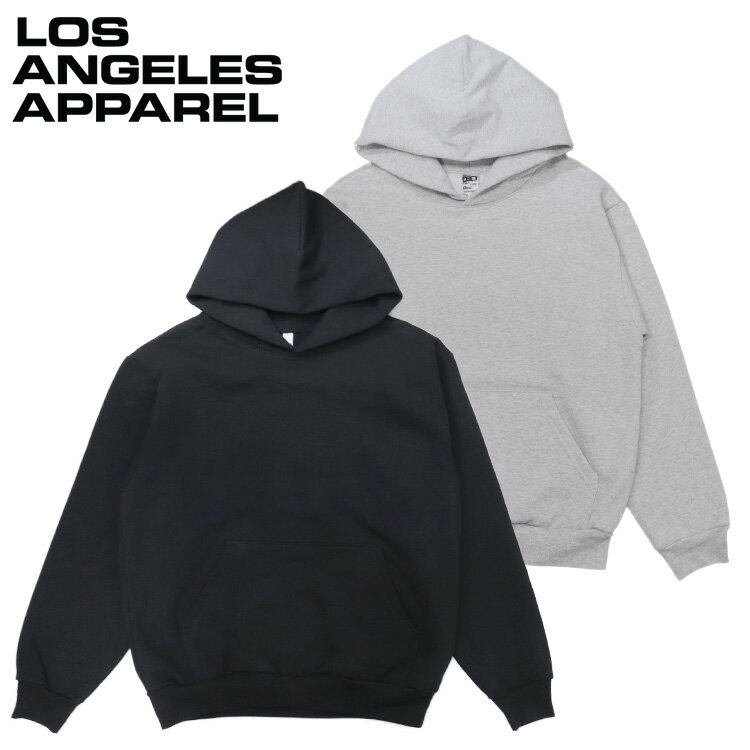 ロサンゼルスアパレル ロスアパ パーカー 14oz HF-09 長袖 フーディー ヘビーウェイト プルオーバー スウェット Los Angeles Apparel 14オンス メンズ 無地 裏起毛 肉厚 アメリカ製