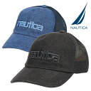 ノーティカ メッシュキャップ NAUTICA メンズ ロゴ ブランド デニム トラッカー キャップ ローキャップ 帽子 ノーチカ スナップバック 吸汗速乾 5パ...