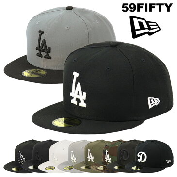 ニューエラ キャップ ドジャース 59FIFTY NEW ERA MEN'S LA ロサンゼルス・ドジャース ブラックブラック メンズ 帽子 ブランド ベースボールキャップ NEWERA メジャーリーグ キャップ 大きいサイズ ビッグサイズ 野球帽