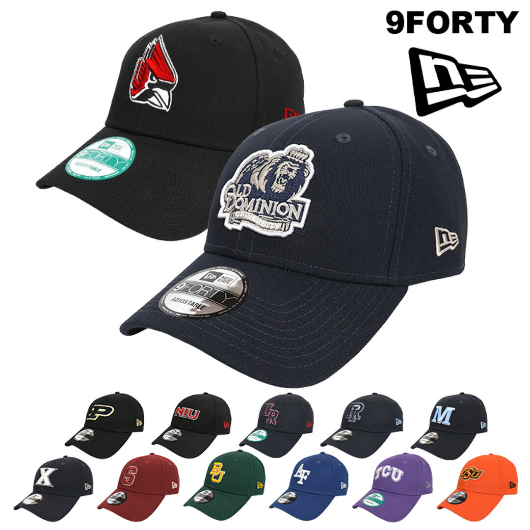 ニューエラ 帽子（メンズ） ニューエラ キャップ メンズ 9FORTY NEW ERA NCAA アメリカ 大学 カレッジ アメフト バスケ 野球 サッカー バレー スポーツ キャップ 帽子 6パネル