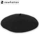 ベレー帽 レディース 帽子 ニューハッタン Newhattan Beret Ladies 秋冬 ファッション小物 アイテム おしゃれ かわいい ブラック 黒