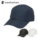 ニューハッタン ランニングキャップ メンズ レディース 無地 帽子 Newhattan 4パネル ローキャップ ジェットキャップ スポーツ ウォーキング 母の日...