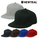 ニュートラル キャップ 無地 NEWTRAL シンプル メンズ レディース 帽子 スナップバックキャップ ベースボールキャップ NT5009001 フラットバイ...