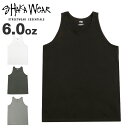 Shaka Wear シャカウェア タンクトップ メンズ 無地 6.0oz ランニングシャツ インナー ノースリーブ Aシャツ トップス ストリート 春 夏 S...