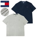 トミーヒルフィガー Tシャツ メンズ TOMMY HILFIGER パイル生地 ブランド フラッグ ロゴ ワンポイント 半袖 トップス スリープウェア タオル地