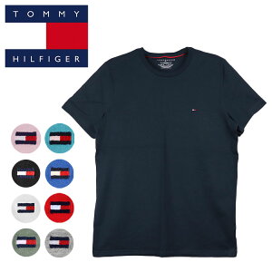 トミーヒルフィガー Tシャツ メンズ レディース TOMMY HILFIGER ミニフラッグロゴ ワンポイント 半袖 ブランド 大きいサイズ オーバーサイズ
