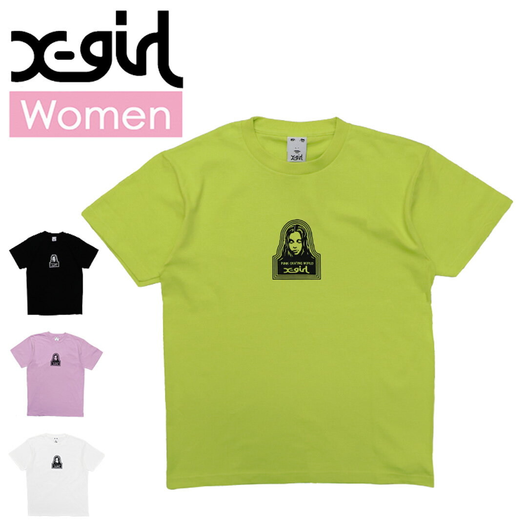 エックスガール X-girl Tシャツ レディース FACE S/S MENS TEE 半袖Tシャツ ファッション トップス 春 夏 ストリート女子 ブランドのサムネイル
