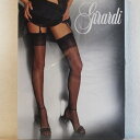 【girardi ジラルディ】 CHANTAL イタリア 輸入 レディース ファッション セクシー 夏は涼しい 足がきれい 光沢 ブラック、ビゾネ(ベージュ) 15デニール ガーター用ストッキング 2サイズ