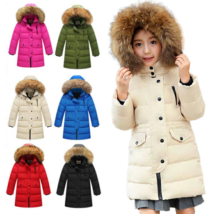 「スーパーSALE割引商品」140cm 160cm 通園 2023 フード付き ファー付き 100cm 120cm 女の子 キッズアウター アウトドア ダウンジ...