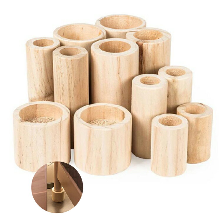 継足し 底上げ こたつ 継ぎ脚 掃除便利 長脚 木製 つぎあし 家具 脚長 継ぎ足 高さ調整 置き台 コタツ用継脚 延長 4個セット 継足し かさ上げ台 高さアップ テーブル脚台 こたつ用 ベッド ソファ 丸型 テーブル つぎあし こたつ用継脚 ナチュラル 机のサムネイル
