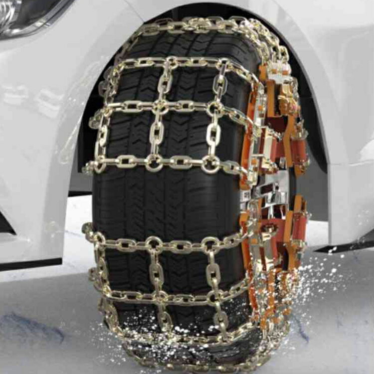 スリップ 簡単装着 6本セット 緊急用 金属 雪道 タイヤチェーン 田の字型 車用品 タイヤチェーン スノーチェーン タイヤチェーン 凍結 滑り止め 車用チェーン 雪用チェーン 金属 ジャッキアップ不要 車 車用 事故防止 悪路対応