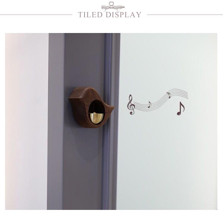 ウッド 扉 雑貨 プレゼント ギフト 冷蔵庫 ドアベル 真鍮 ドア鈴 引き戸 鐘 新築祝い 磁石 贈り物 粘着 引っ越し祝い おしゃれ 玄関 ナチュラル ドアチャイム 開き戸 鳥 優しい音 ホーム ドア ドアベル チャイム インテリア 呼び鈴 木製 天然木 ブラウン マグネット 店舗