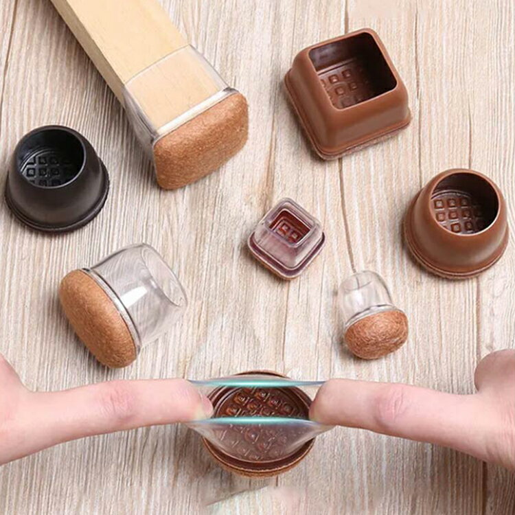 商品説明 商品内容 床の傷つけ防止に！底部補強加工チェアソックス8個セット。半透明のシリコン素材なので、インテリアに馴染みやすくどんなタイプのリビングでもイメージを損ないません。底面にはフェルトが貼ってあり、フローリングを傷から守ります。椅...