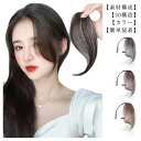 2枚入り(送料無料) ウィッグ 部分ウィッグ 前髪 自然 かつら ヘアピース レディース 人毛 傾き前髪 ショート ミディアム 斜め分け 女性 頭頂部 つむじ ...