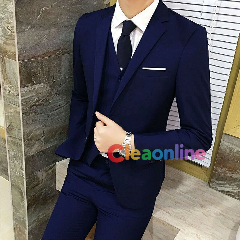 スーツ 3点セット スリーピース スーツ メンズスーツ カジュアル セットアップ メンズ スリム スリーピース コート ベスト ズボン スリムスーツ セットアップ ビジネス ビジネススーツ 礼服 2ツボタンスーツ フォーマルスーツ お洒落 細身 卒業式 冠婚葬祭