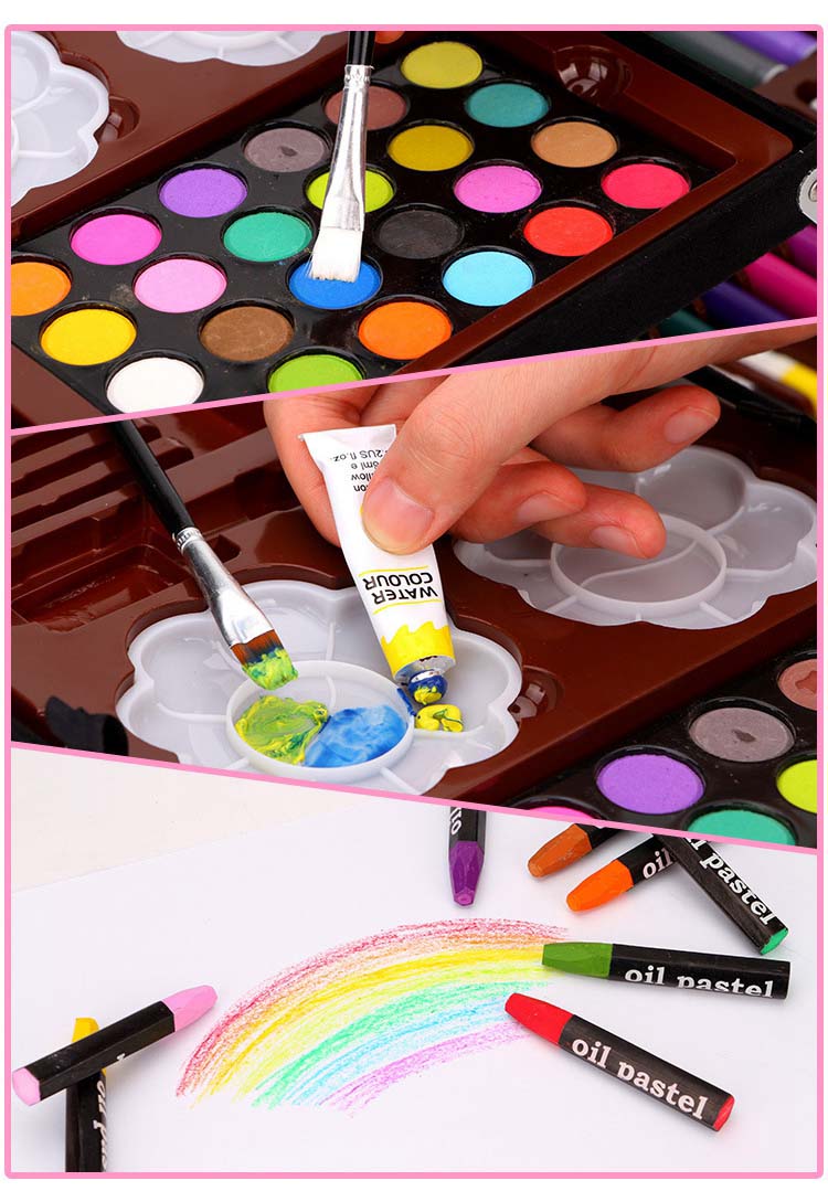 子供入学文房具セット お絵かきセット 知育玩具 色鉛筆 学習玩具 水彩絵の具 ぬりえ 水彩色鉛筆 クレヨン カラーペン イラスト ペンセット お絵かき 小学生 入園入学祝い お誕生日 ギフト お年賀 a-1cleanonlineshop-10000024 a1cleanonlineshop サンプル画像2