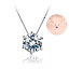 プレゼントアクセサリー ジルコニア 6本爪キラキラ ネックレスギフト アレルギーペンダントトップレデ..