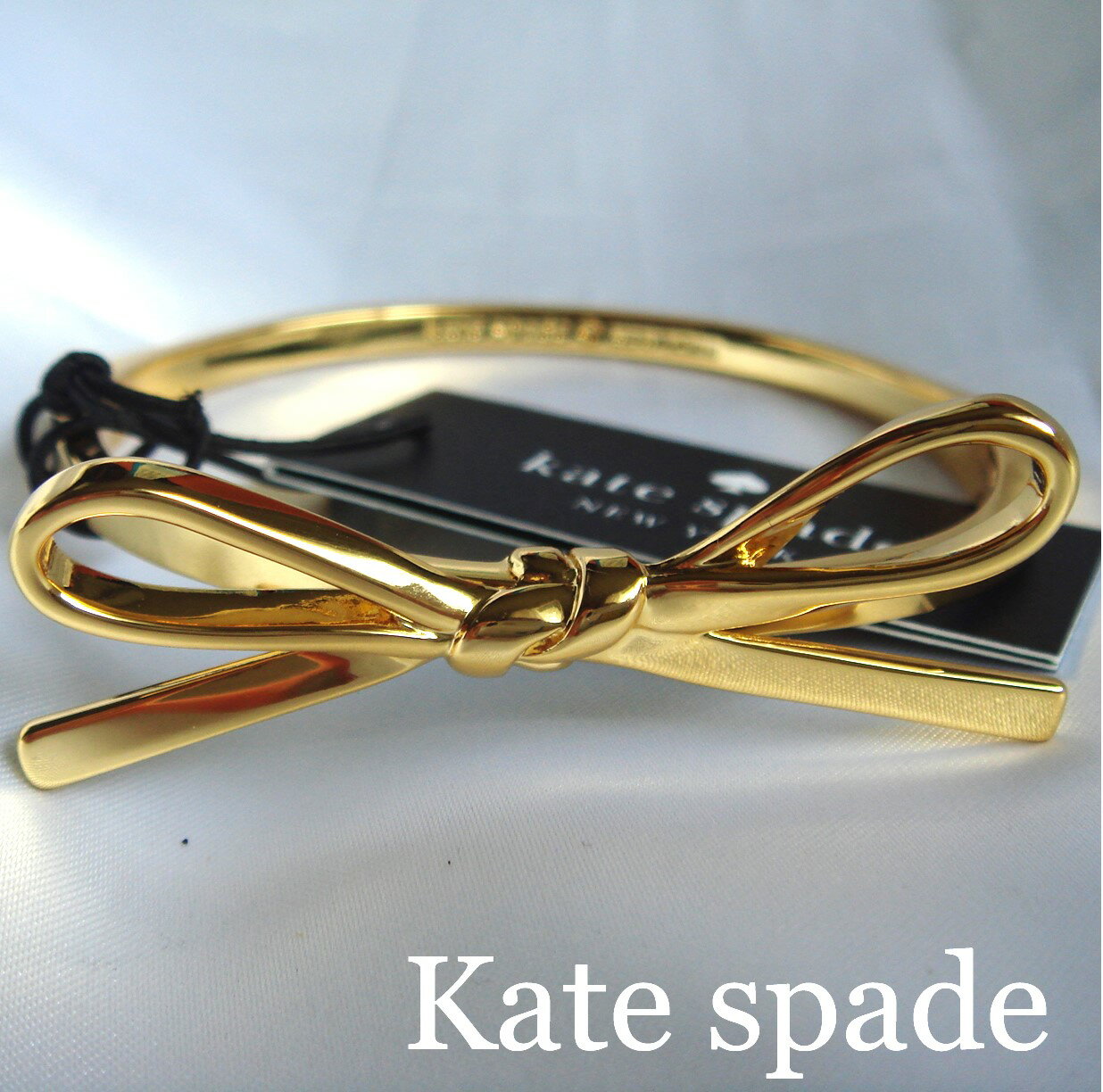 【国内発送】katespade*ミニリボンバングル 楽天市場】ケイトスペード リボン(バングル|レディース