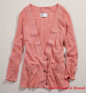 本物レア■アメリカンイーグル！レディース AE Pointelle Cropped Cardi 七分袖カーディガン■Blush/ピンク【smtb-k】【kb】【楽天カード分割】