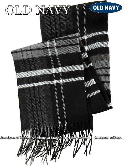 【送料無料】本物レア■OLD NAVY オールドネイビー Men's Plaid Flannel Scarves メンズマフラー■Black Plaid/ブラック【smtb-k】【kb】【楽天カード分割】