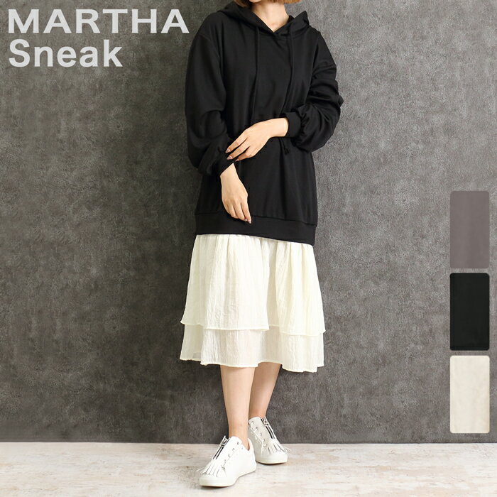 送料無料 【MARTHA Sneak】マーサ スニーク★ドッキングパーカーワンピース＜メーカー希望小売価格￥10,152＞《Lサイズ有り》 16575 【3980円以上送料無料】