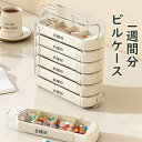 ピルケース 1週間分 1日4回対応 ラウンド型 仕切り 飲み忘れ防止 透明蓋 防災/介護対応 携帯用 薬ケース コンパクト 錠剤管理 旅行用 小物収納 軽量 ABS+PS素材 酸化防止
