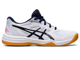 アシックス キッズ バレーボール シューズ asics UPCOURT 5 GS ｜White/Peacoat｜ 1074A039-103