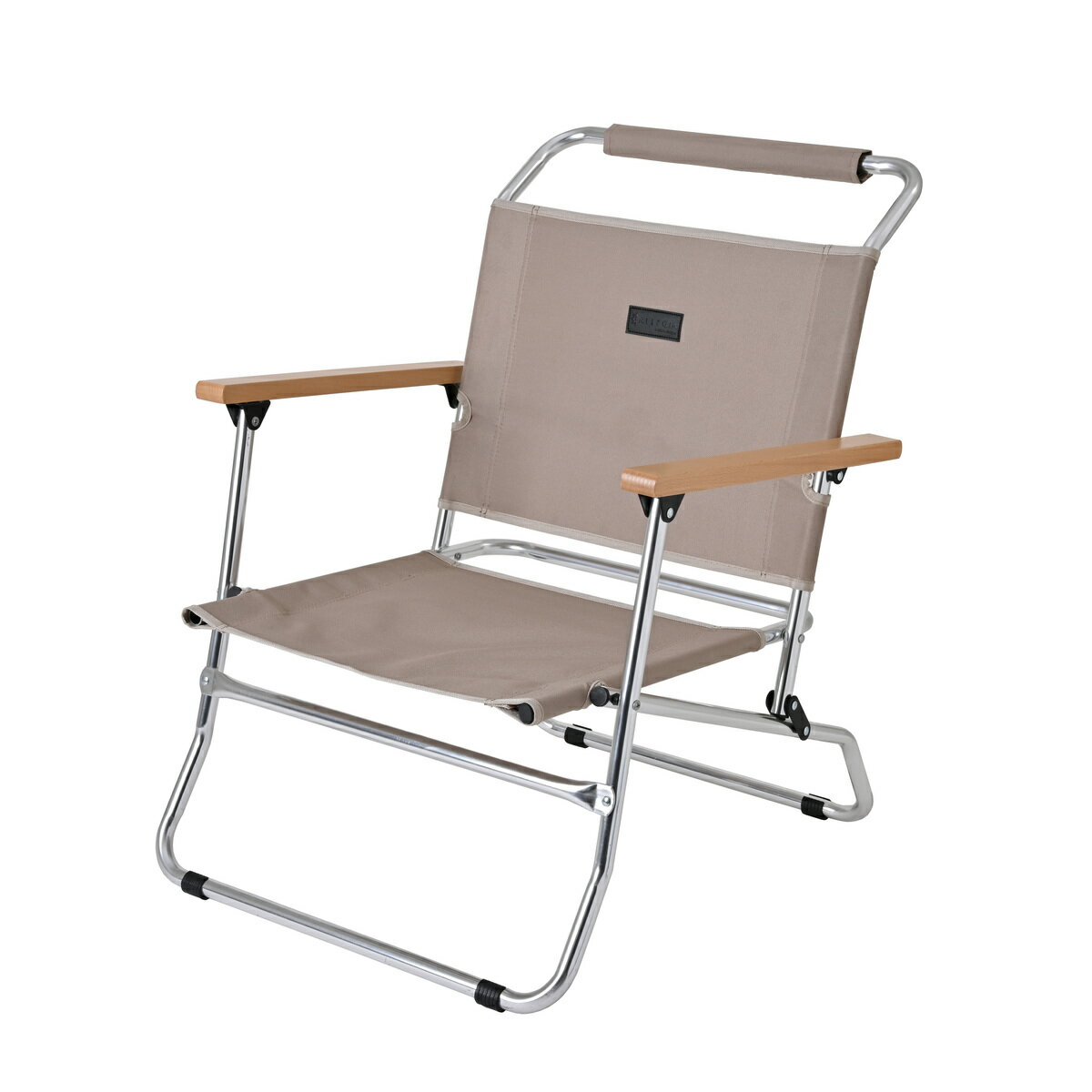 アレジア ラグジュアリー ローバーチェア ロータイプ ワイド チェア 椅子 アウトドア 木製肘掛け アルミフレーム コンパクト 折りたたみ 収納 耐荷重120kg キャンプ AR-LXLC1 サンド ALLEGiA