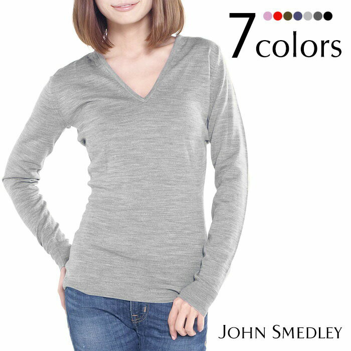 JOHN SMEDLEY ジョンスメドレー ORCHID レディース Vネック 長袖ニット 全7色 ジョンスメドレー レディース