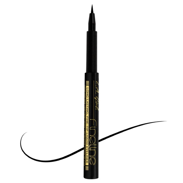 楽天アクアベース【メール便可】 エルエーガール ファインラインアイライナー（リキッドアイライナー） GLE721 Black L.A.girl Fineline Eyeliner