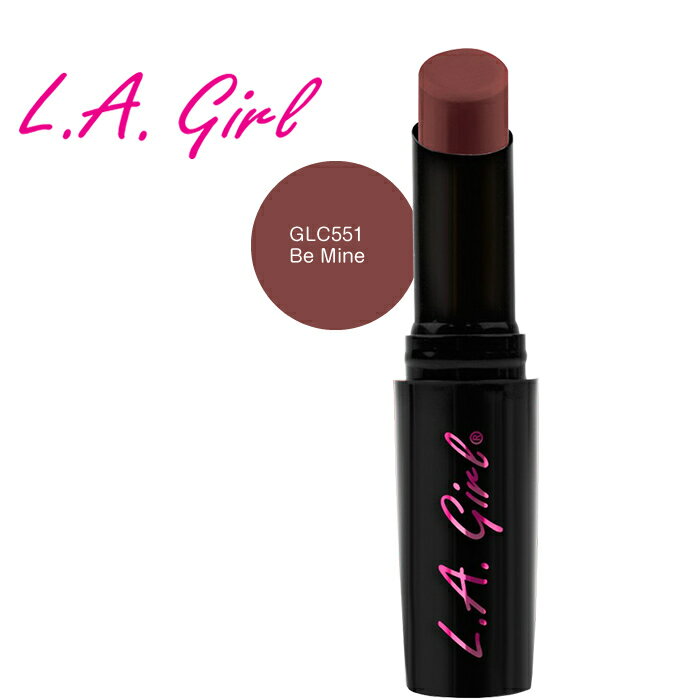 【メール便可】 エルエーガール　ラグジュアリークリームリップスティック　GLC551　Be Mine　L.A.girl Luxury Creme Lipstick