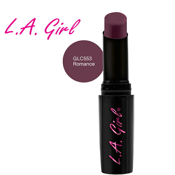 【メール便可】 エルエーガール　ラグジュアリークリームリップスティック　GLC553　Romance　L.A.girl Luxury Creme Lipstick