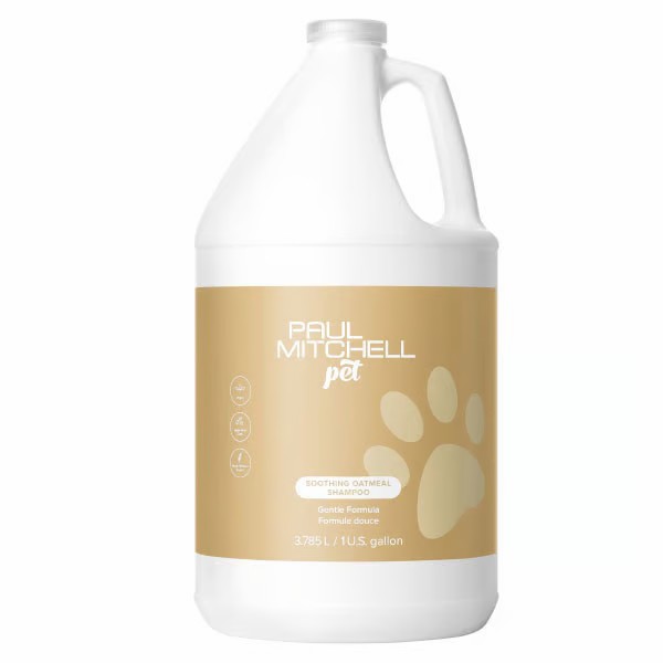 Paul Michell Pet ポールミッチェルペット オートミールシャンプー ガロン 3.785L 1 US Gallon Oatmeal Shampoo 大容量 犬 猫 低刺激 保湿 敏感肌用 乾燥対策 ナチュラル処方