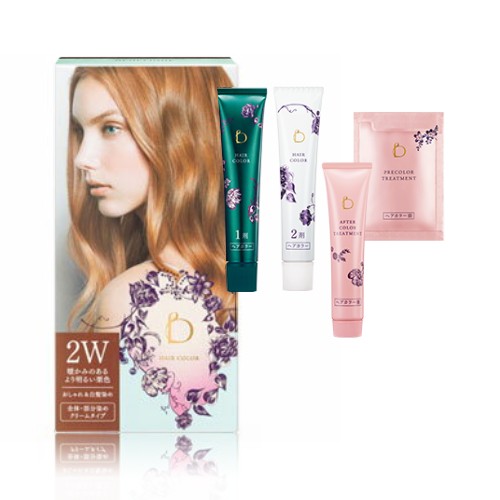 BENEFIQUE ベネフィーク ヘアカラー 2W 暖かみのあるより明るい栗色（医薬部外品）おしゃれ＆白髪染め＜全体・部分染め クリームタイプ＞【資生堂】