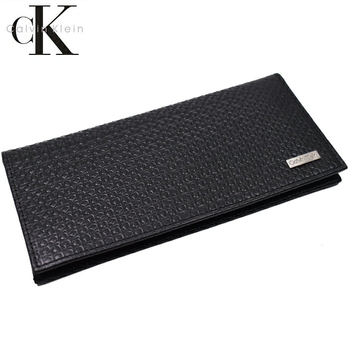 CALVIN KLEIN - Calvin Klein カルバンクライン 本革レザー 長財布 小銭入れ付き ブラック 31CK190001 カルバンクライン 財布 スキミング防止 財布