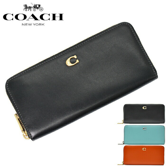 COACH コーチ ラウンドファスナー長財布 全3色 CH822 SLIM ACCORDION ZIP WALLET コーチ 財布 レディース