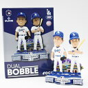 メジャーリーグベースボール DUAL BOBBLE ボブルヘッド 大谷翔平×山本由伸 ロサンゼルス ドジャース 首振り人形 ドジャース グッズ BOBBLEHE...