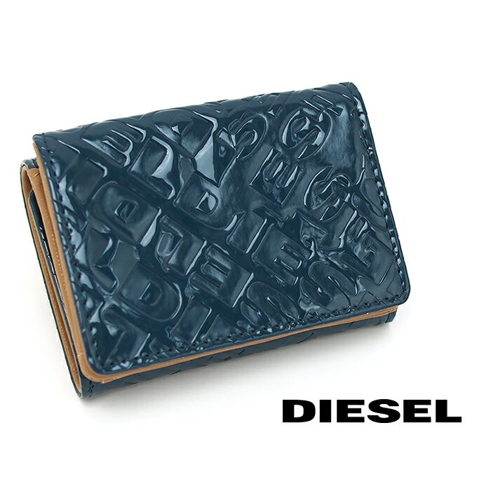 DIESEL ディーゼル 三つ折り財布 ミニ財布 ブルー系 X08160 PS763 T6063 LORETTINA ディーゼル レディース ディーゼル 財布
