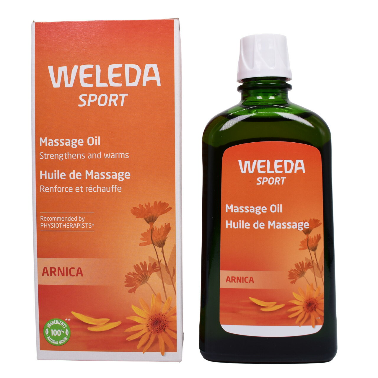 ヴェレダ WELEDA アルニカ スポーツ マッサージオイル（アルニカ マッサージオイル） 200ml　ボディオイル ハーブ オーガニック 筋肉 疲労改善 ほぐし アロマ 血行促進 ハーブエキス配合 肩 首 腰 セルフケア 関節 リラックス むくみ ランニング トレーニング 並行輸入品